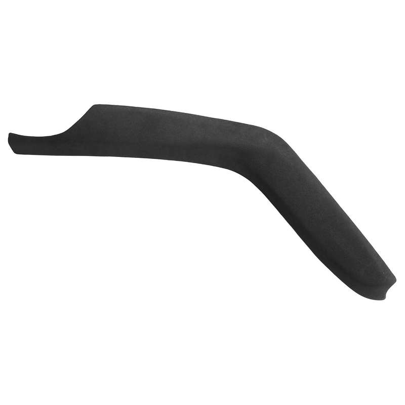 for 2016-2021 Turn Fur Suede Car Center Control Panel Side Trim Cover Decor Sticker Black+Grey