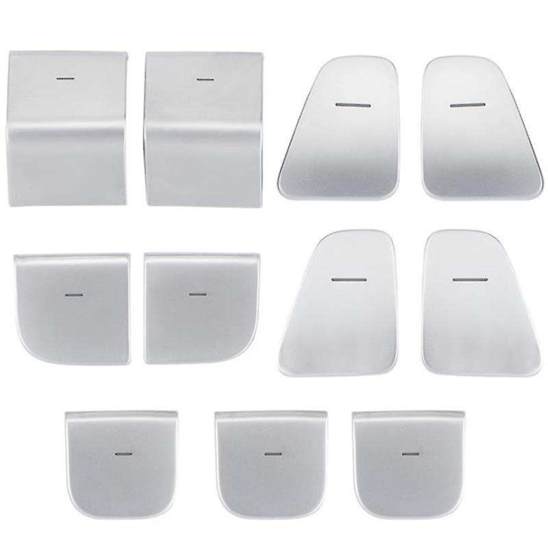 for 2017- 2020 Car Window Lift Switch Button Sticker Door Open Panel Trim Translucent Accessories