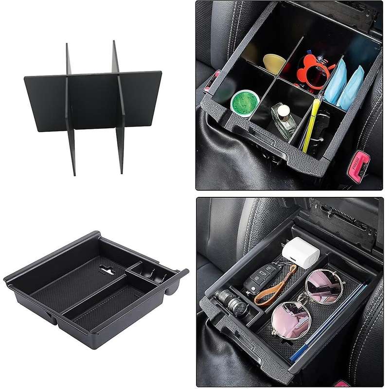 for 2016-2023 Center Console Armrest Storage Box Tray & Center Console Organizer Divider Accessorie