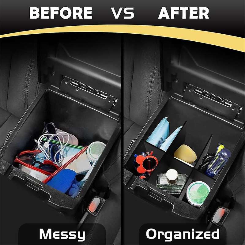for 2016-2023 Center Console Armrest Storage Box Tray & Center Console Organizer Divider Accessorie