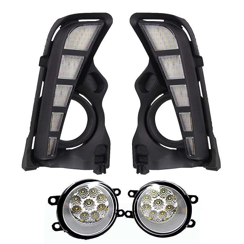 for 2017-2019 LED Daytime Running Turn Light + LED Fog Light Lamp + Harness