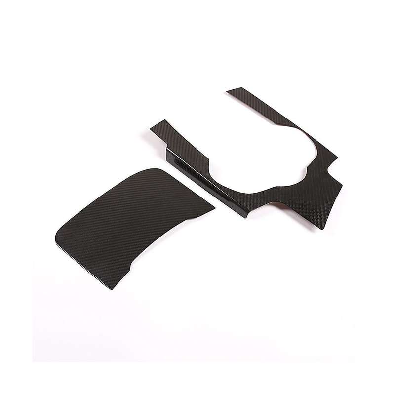 for 2017-2019 Dry Carbon Fiber Car Center Console Gear Shift Panel Cover Trim Interior Accessories