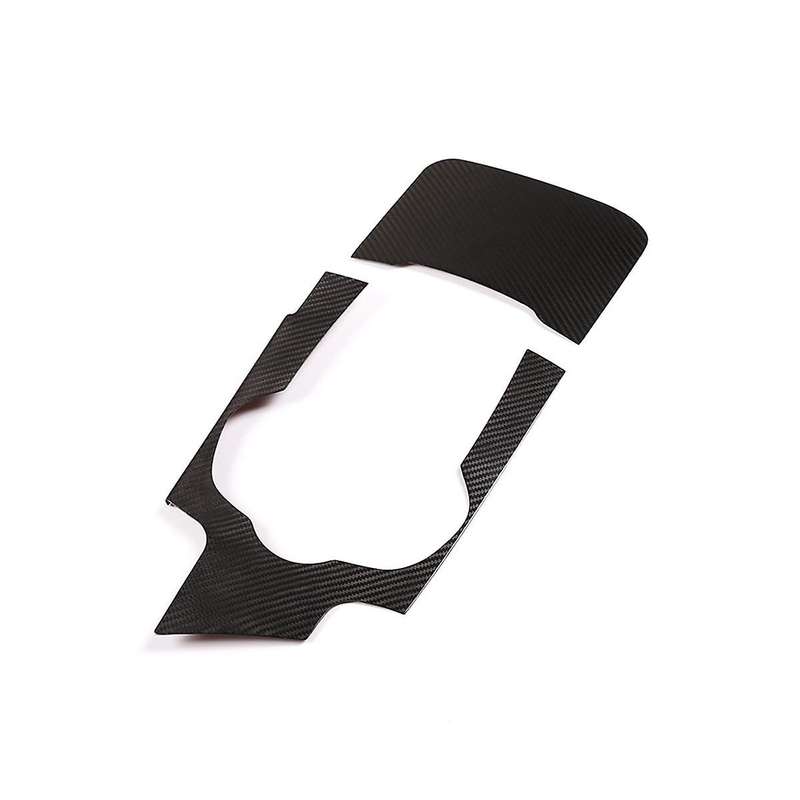 for 2017-2019 Dry Carbon Fiber Car Center Console Gear Shift Panel Cover Trim Interior Accessories