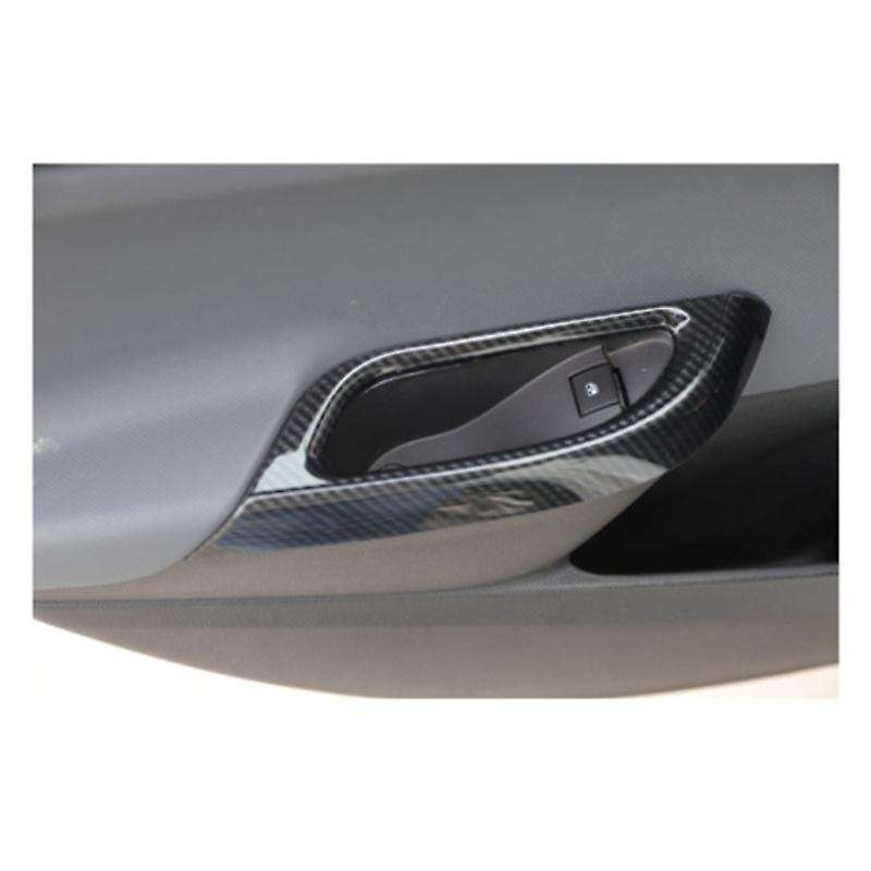 for 2017-2019 Carbon Fiber Window Lift Panel Switch Cover Trim Black