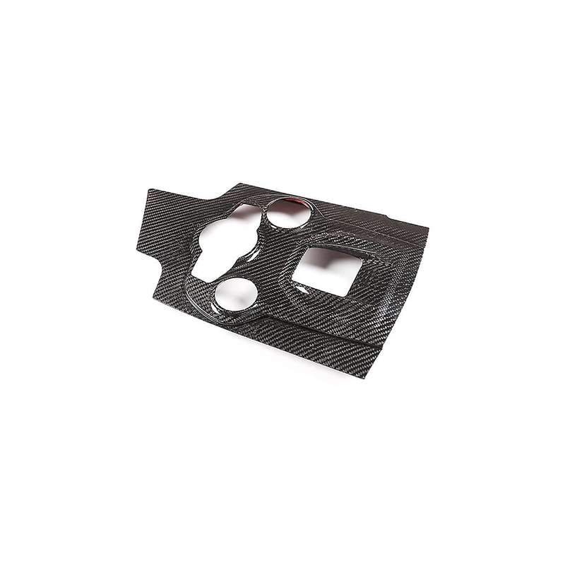 for 2017-2019 Lhd Dry Carbon Fiber Center Control Gear Panel Frame Decoration Sticker Car Accessori