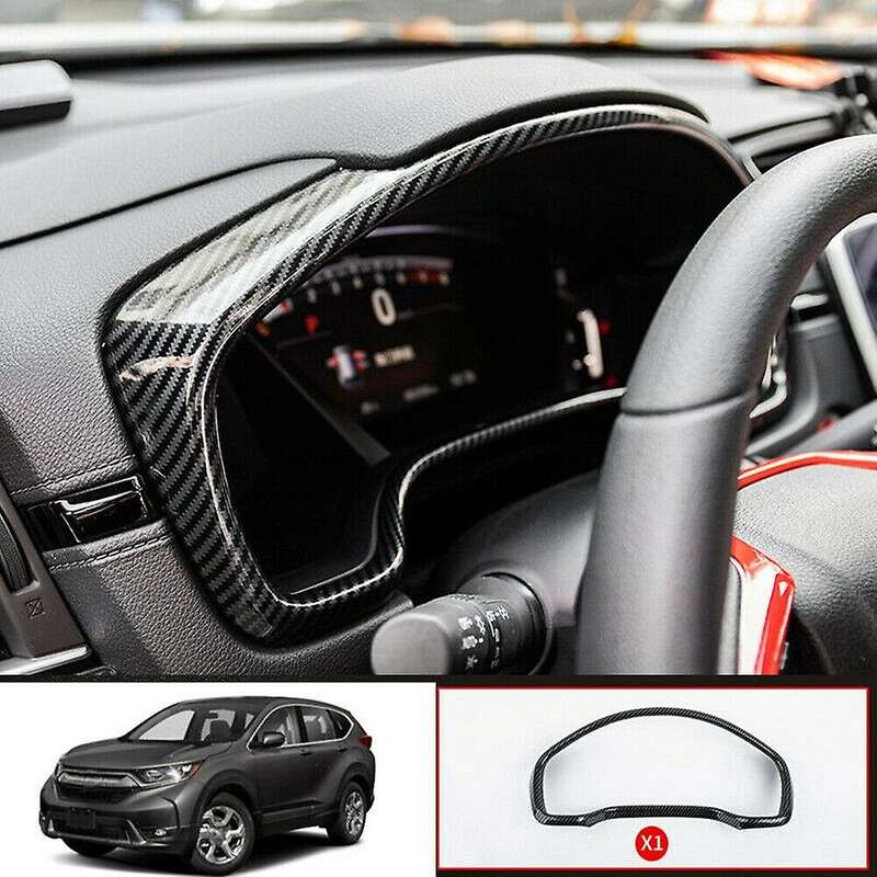 for 2017-2021 Carbon Fiber Car Dashboard Decorative Frame Cover Trim Car Decoration Accessories