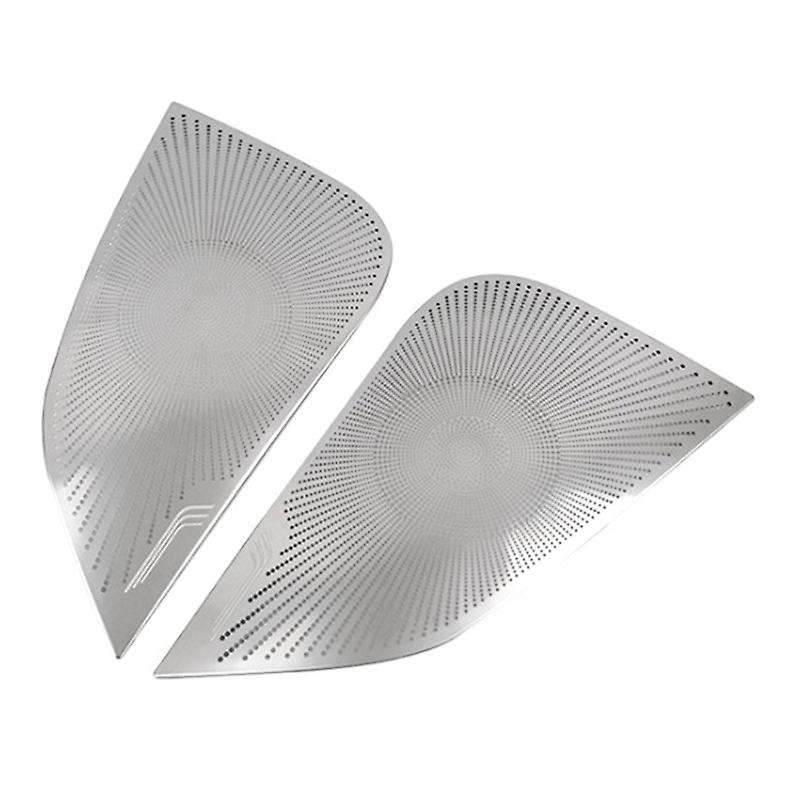 for 2017-2020 Stainless Steel Front Door Sound Speaker Music Cover Trim Audio Horn Frame Car Accesso