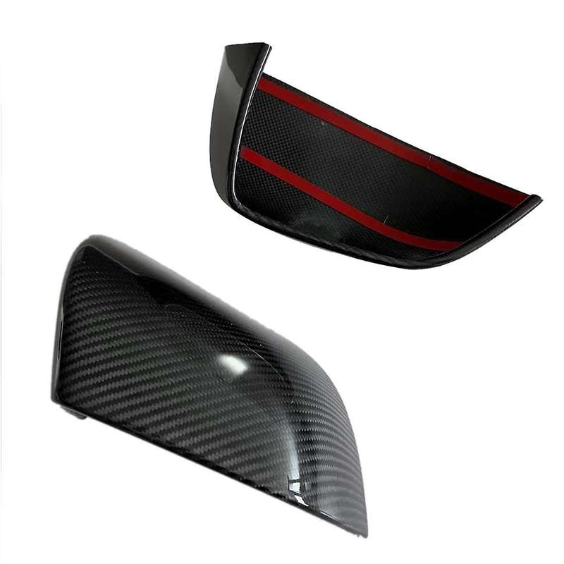 for 2017-2023 Rearview Mirror Cover Side Door Mirror Cover Cap Trim Car Accessories Bright Carbon Fi