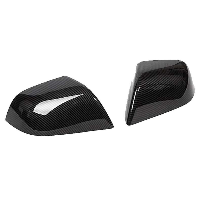 for 2017-2023 Rearview Mirror Cover Side Door Mirror Cover Cap Trim Car Accessories Bright Carbon Fi