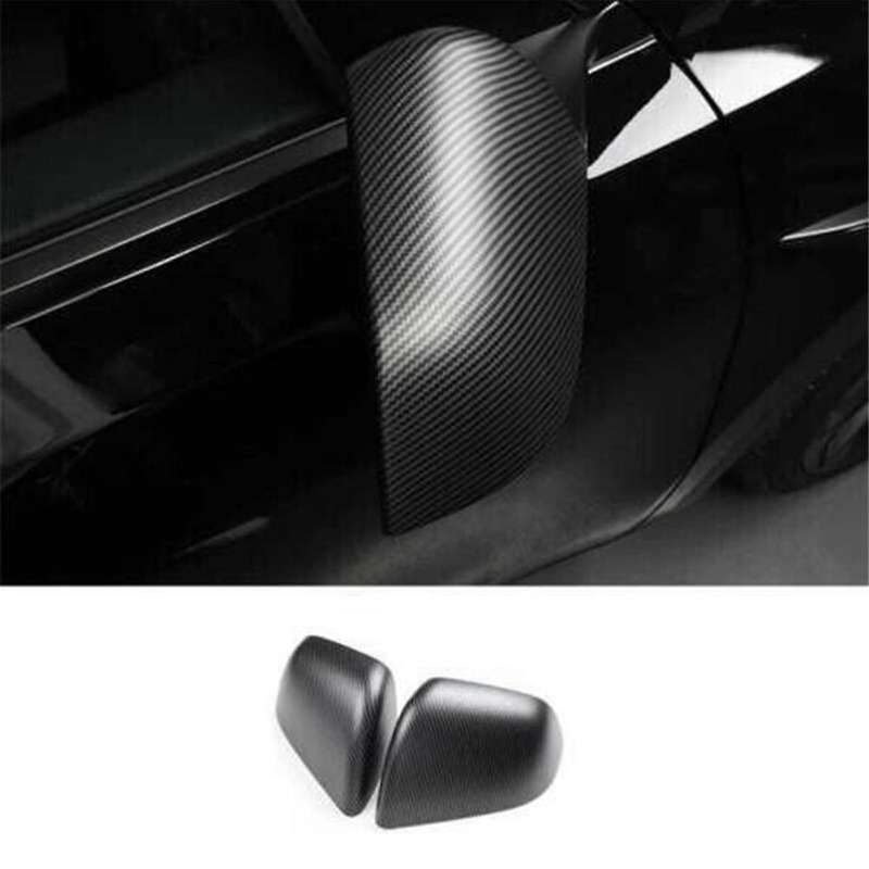 for 2017-2023 Rearview Mirror Cover Side Door Mirror Cover Cap Trim Car Accessories Matte Carbon Fib