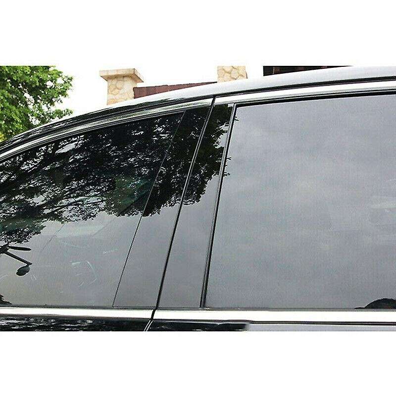 for 2018-2020 Bright Black Door Window Pillar Posts Cover Trim New(8Pcs)