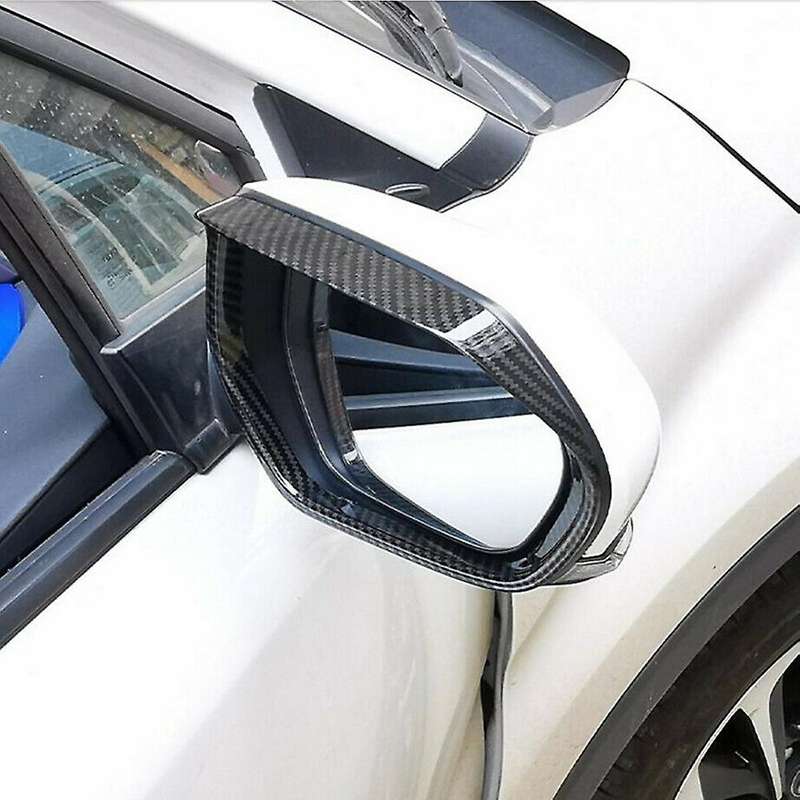 for 2018-2020 Carbon Fiber Side Mirror Rain Eyebrow Cover Trim High Quality Accessories