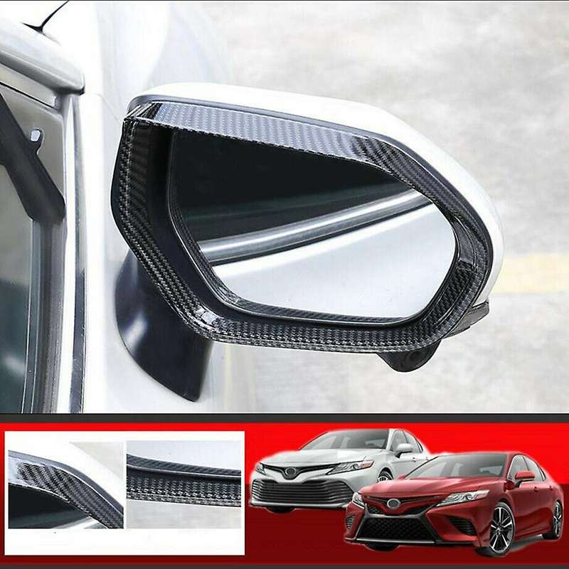 for 2018-2020 Carbon Fiber Side Mirror Rain Eyebrow Cover Trim High Quality Accessories