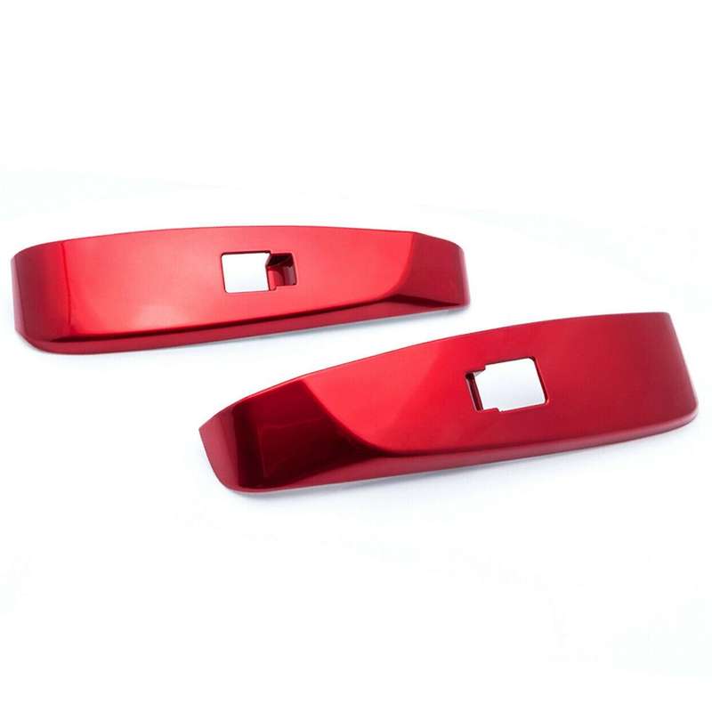 for 2018-2020 RED ABS Inner Car Door Window Lift Switch Button Panel Trim