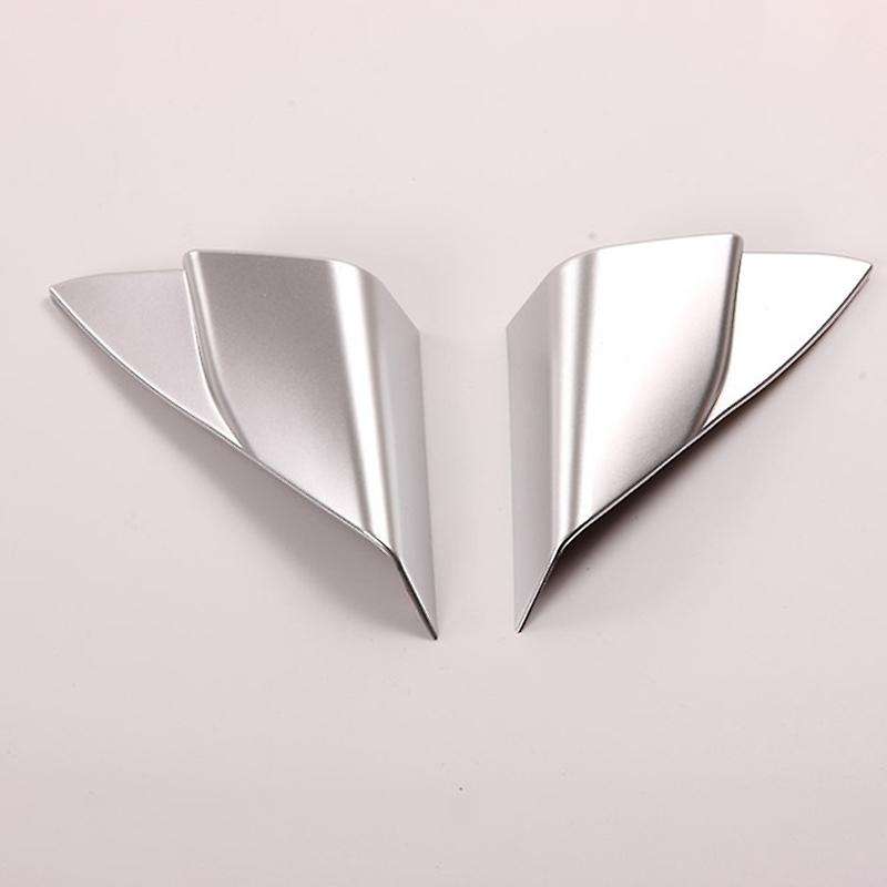 for 2018-2020 Car ABS Chrome Interior Front Door Triple-cornered Cover Trim a Pillar Trim Audio Fram