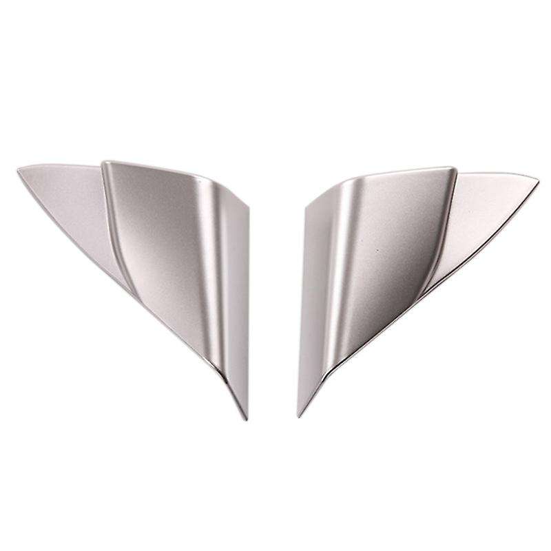 for 2018-2020 Car ABS Chrome Interior Front Door Triple-cornered Cover Trim a Pillar Trim Audio Fram