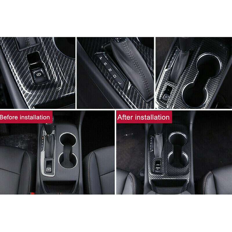 for 2018-2021 ABS Carbon Fiber Console Gear Shift Panel Trim