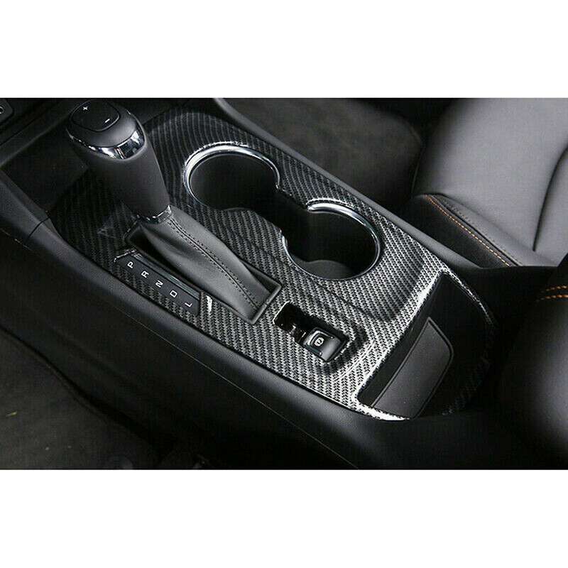 for 2018-2021 ABS Carbon Fiber Console Gear Shift Panel Trim