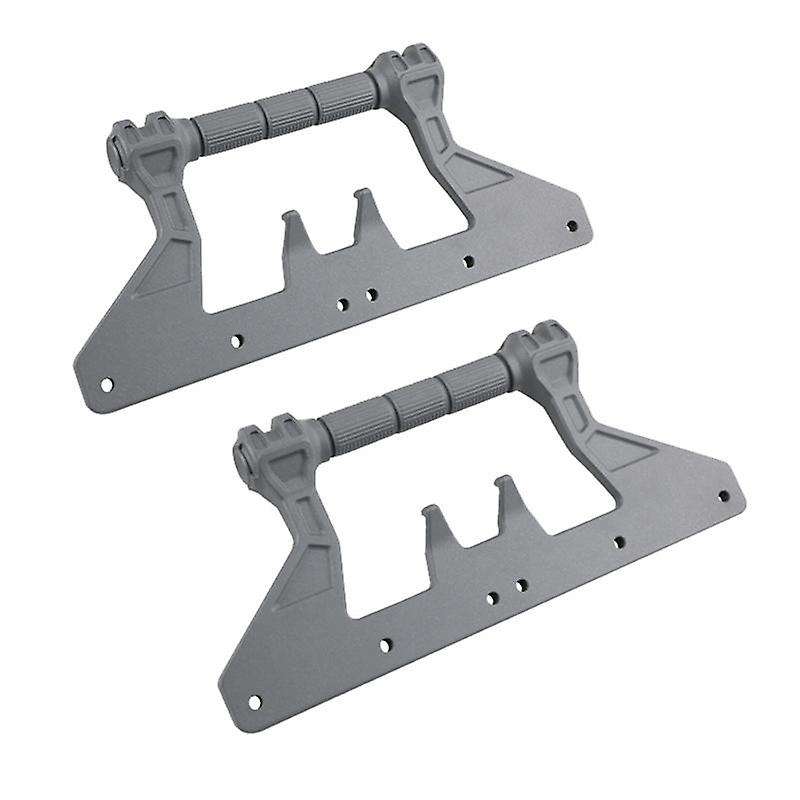 for 2018-2022 Wrangler JL JLU 2Pc Protector Bar Gray Aluminum Roll Over Handle