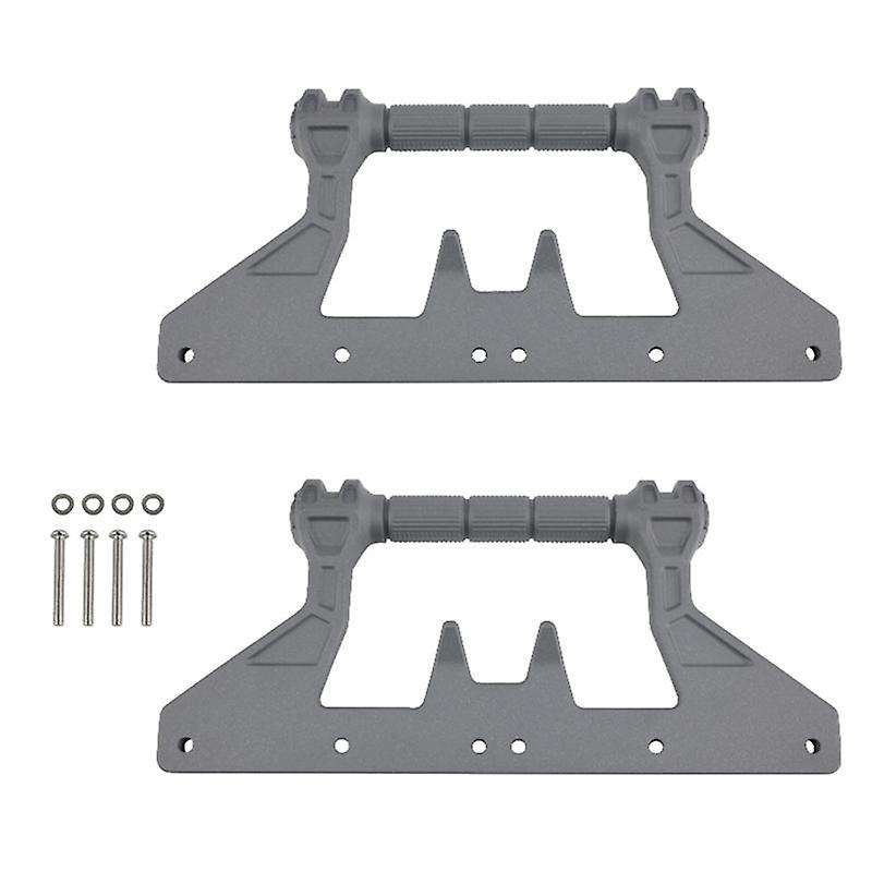 for 2018-2022 Wrangler JL JLU 2Pc Protector Bar Gray Aluminum Roll Over Handle