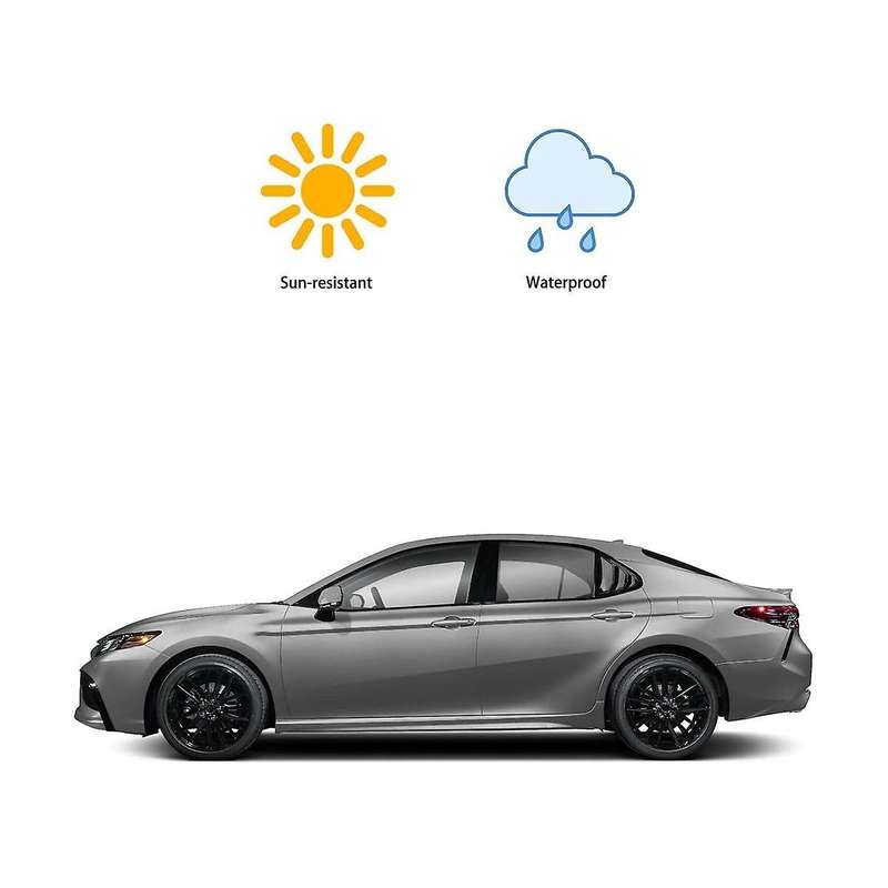 for 2018-2023 Accessories Rear Side Window Louvers Scoop Shades Cover Trim Blinds - Glossy Black