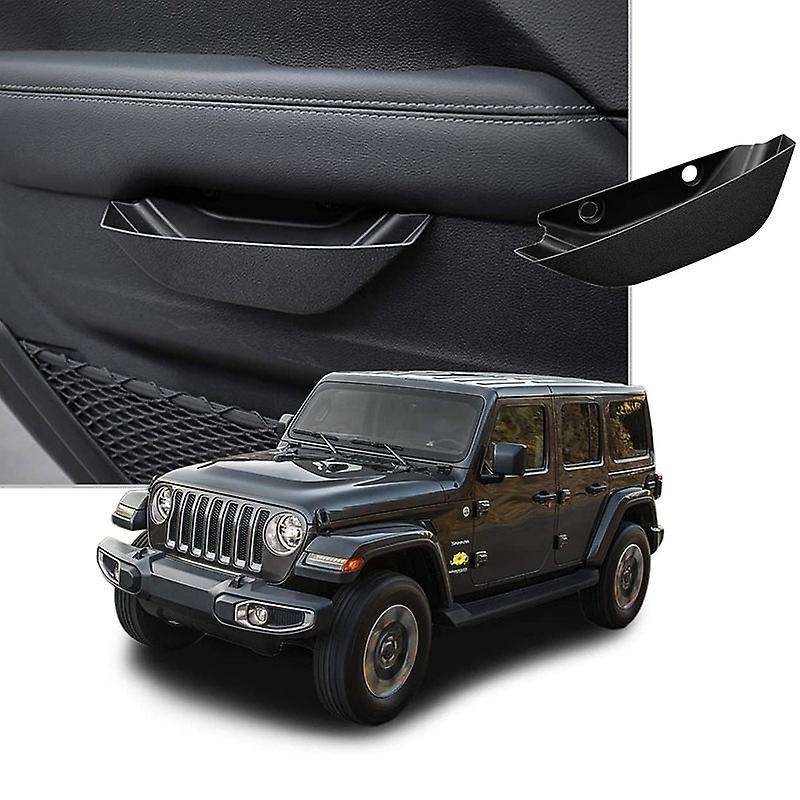 for 2018-2020 Wrangler JL JT Front Row Door Side Storage Box Handle Pocket Armrest Phone Container,