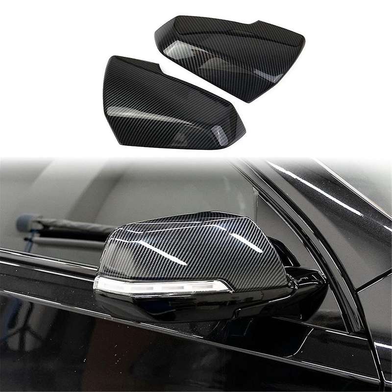 for 2018-2023 Car Rearview Cover Side Mirror Cover Cap Trim Carbon Fiber Accessories