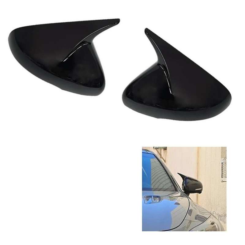 for 2018-2023 Car Side Door Rearview Mirror Cover Sticker Trim Exterior Accessories , Gloss Black