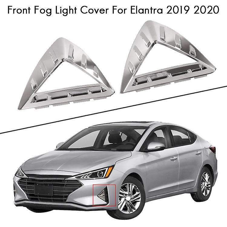 for 2019 2020 ABS Chrome Front Fog Lights Lamp Cover Decoration Trim
