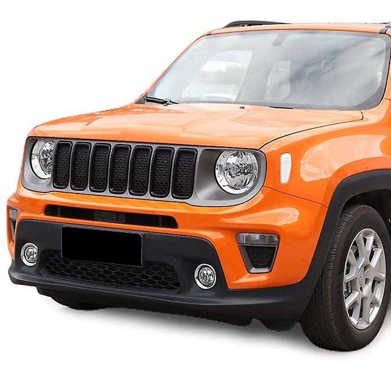 for 2019 2020 Front Grille Inserts, Exterior Accessories ABS Black 7 Pack