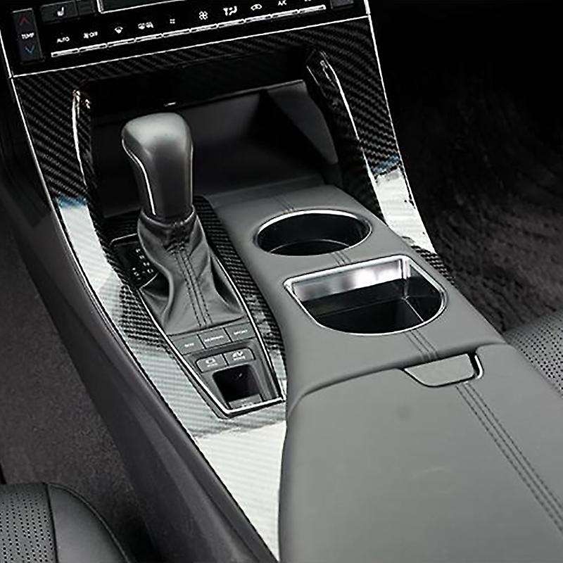 for 2019 2020 Car Carbon Fiber Central Control Gear Shift Cover Trim Frame Decoration Accessories