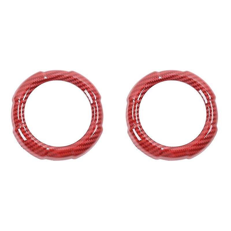 for 2019 2020 Accessories Car Air Conditioning Outlet Decoration Center Console AC Vent Cover, Red C