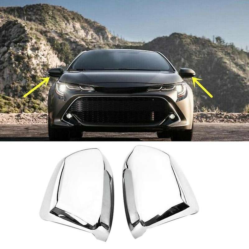 for 2019 2020 Silver Chrome Rearview Mirror Housing Decoration Cover Cap -Side Door Mirror Cover