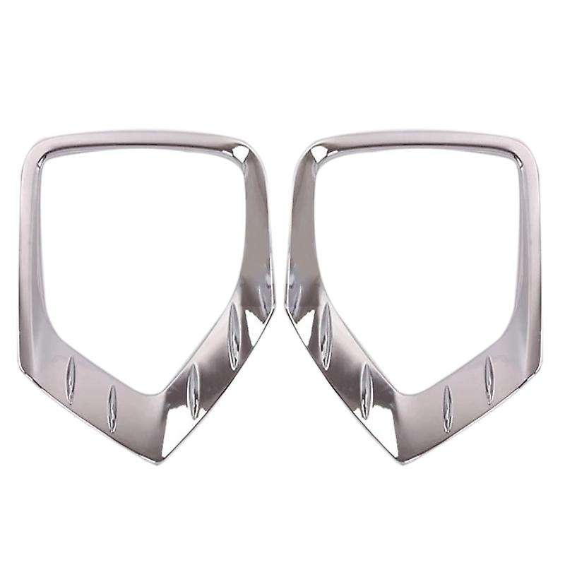 for 2019 ABS Chrome Front Foglight Fog Light Lamp Cover Trim Frame Sticker Exterior Accessories