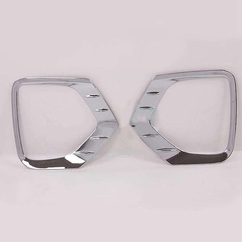 for 2019 ABS Chrome Front Foglight Fog Light Lamp Cover Trim Frame Sticker Exterior Accessories
