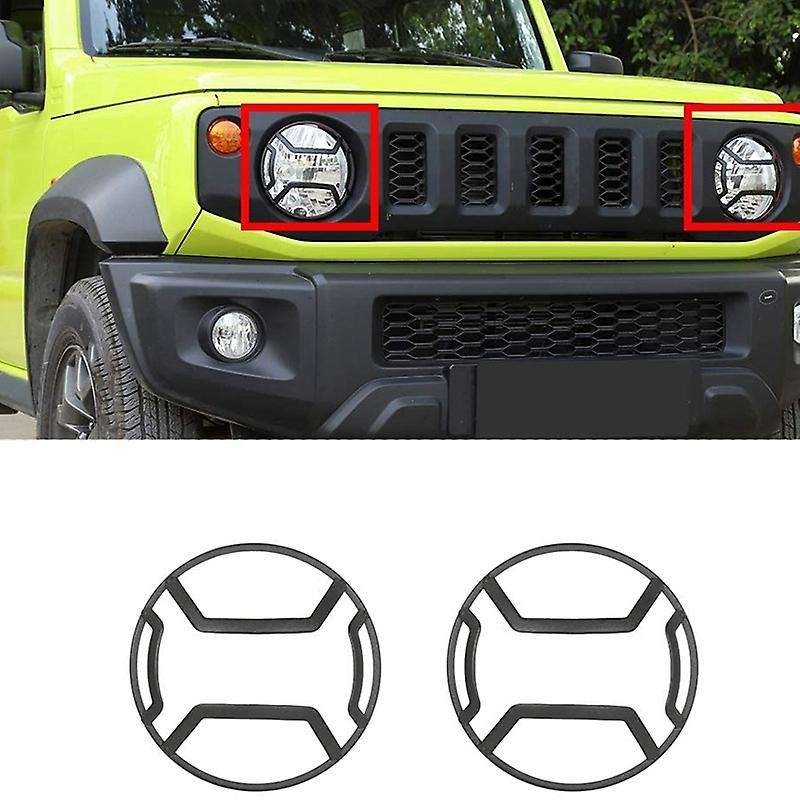 for 2019 2020 JB64 JB74 Car Front Headlight Lamp Decoration Cover Trim Car Accessories Black
