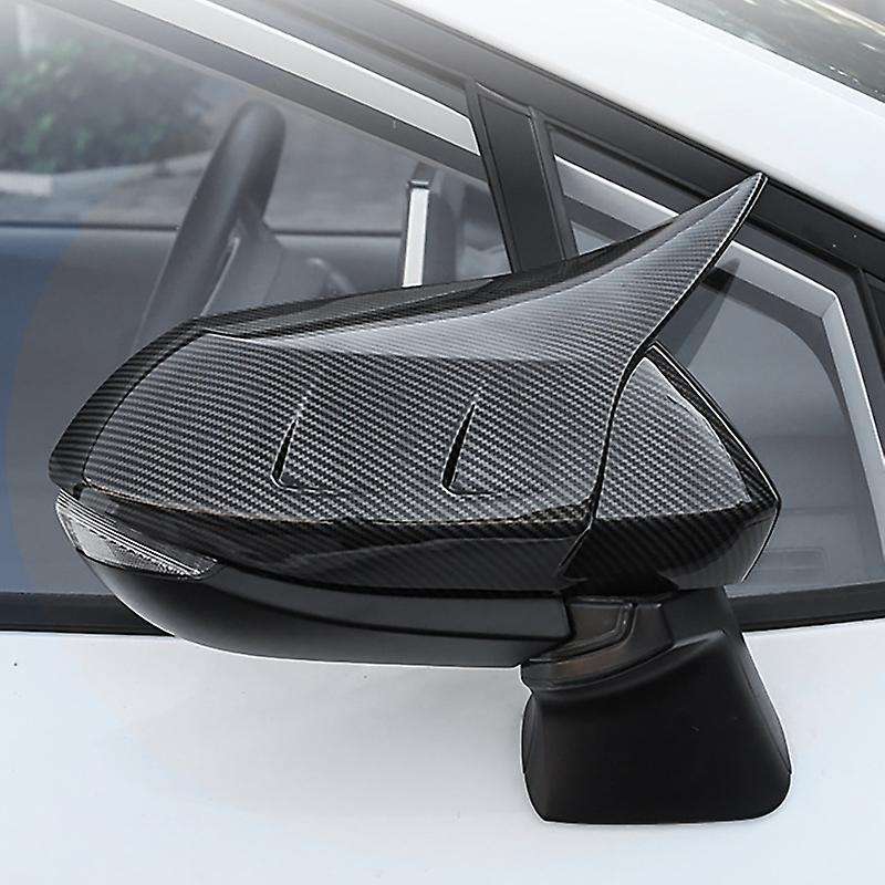 for 2019-2020 External Side Door Rear View Mirror Cover Molding Frame Trims Carbon Fiber Decoration