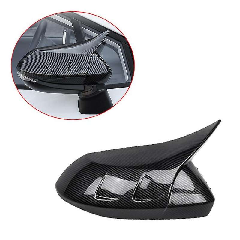 for 2019-2020 External Side Door Rear View Mirror Cover Molding Frame Trims Carbon Fiber Decoration