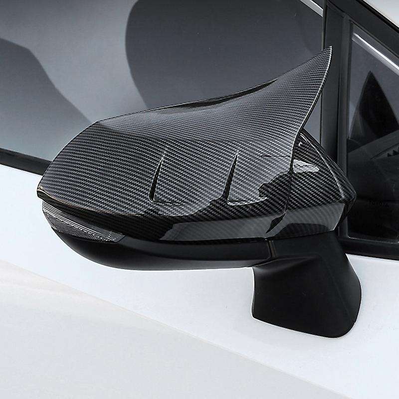 for 2019-2020 External Side Door Rear View Mirror Cover Molding Frame Trims Carbon Fiber Decoration