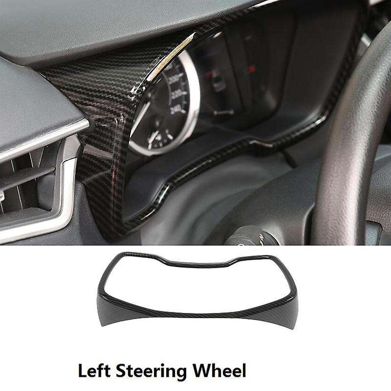 for 2019-2021 Carbon Fiber Car Instrument Panel Decorative Frame Cover Trim Accessories, Left
