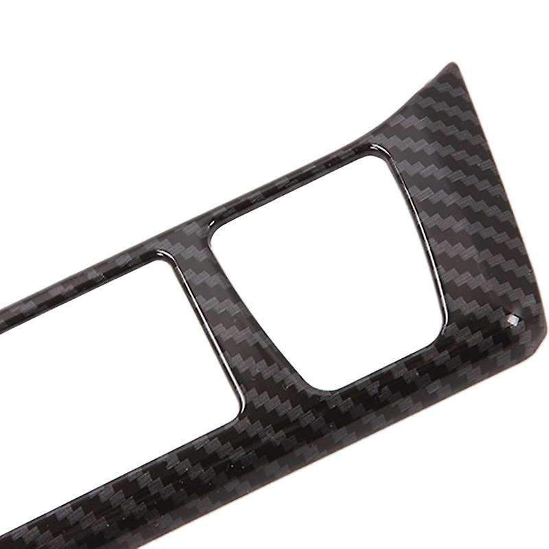 for 2019-2021 Car Seat Heating Button Decoration Frame Cover Trim Sticker Accessories, Carbon Fiber