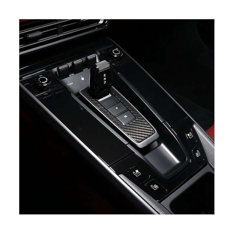 for 2019-2021 Dry Carbon Fiber Car Gear Shift Panel Cover Trim Interior Accessories