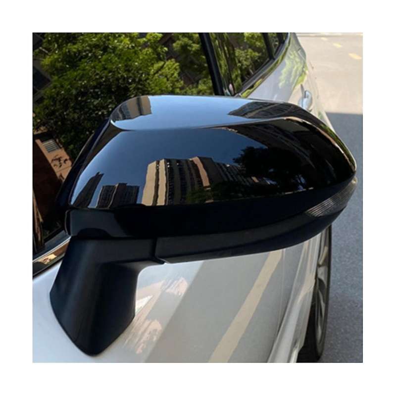 for 2019-2022 Glossy Black Side Door Rearview Mirror Cover Trim Cap