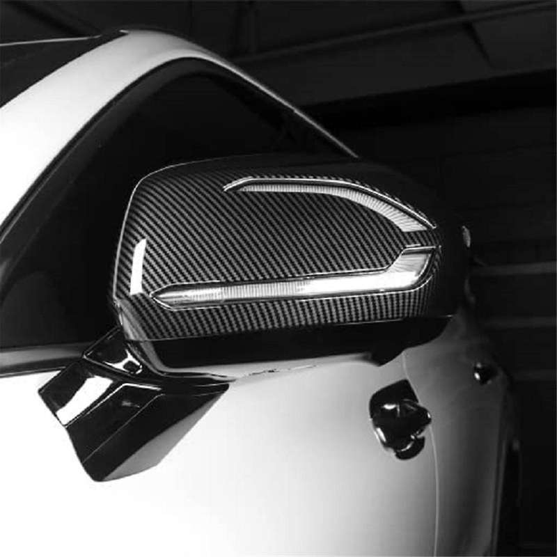 for 2019-2023 Car Rearview Mirror Cover Cap Side Door Mirror Cover Trim Accessories Abs Carbon Fiber