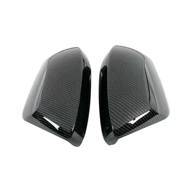 for 2019-22 Side Door Rearview Mirror Cover Trim Cap Carbon Fiber Color