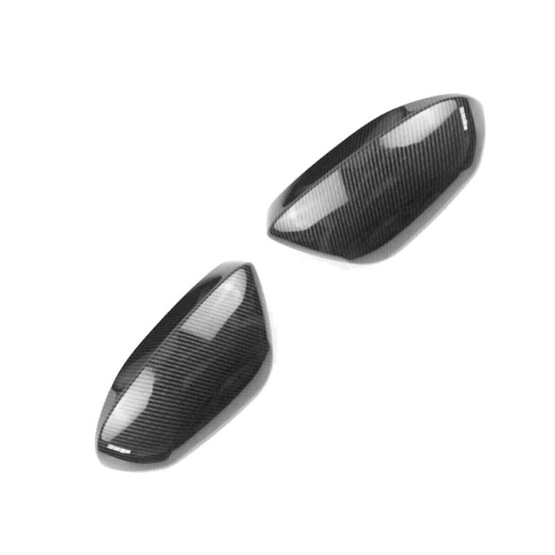 for 2019-22 Side Door Rearview Mirror Cover Trim Cap Carbon Fiber Color