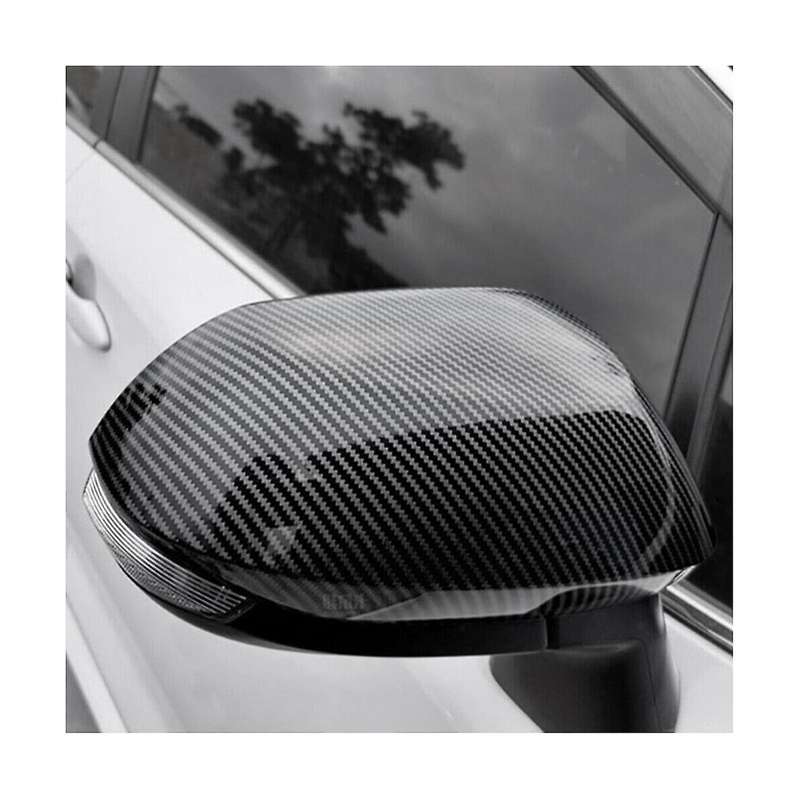 for 2019-22 Side Door Rearview Mirror Cover Trim Cap Carbon Fiber Color