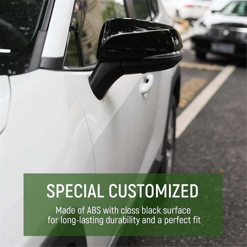 for 2019-2024 Exterior Side Rearview Mirror Cover Door Side Moulding Trim ,gloss Black