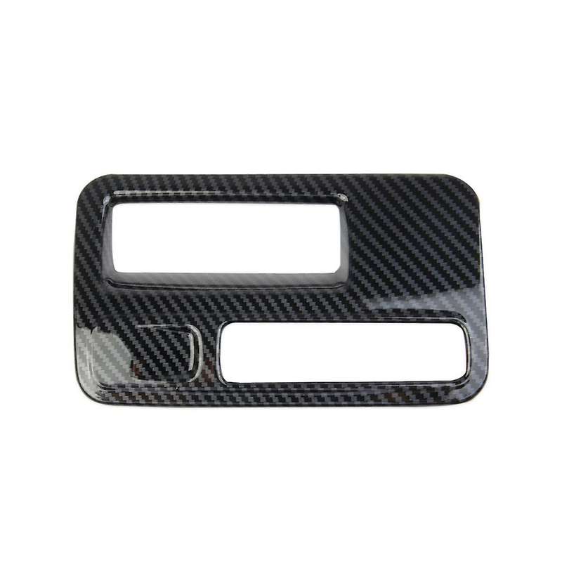 for 2019-2024 Car Headlight Switch Button Cover Panel Trim Interior Accessories Abs Carbon Fiber