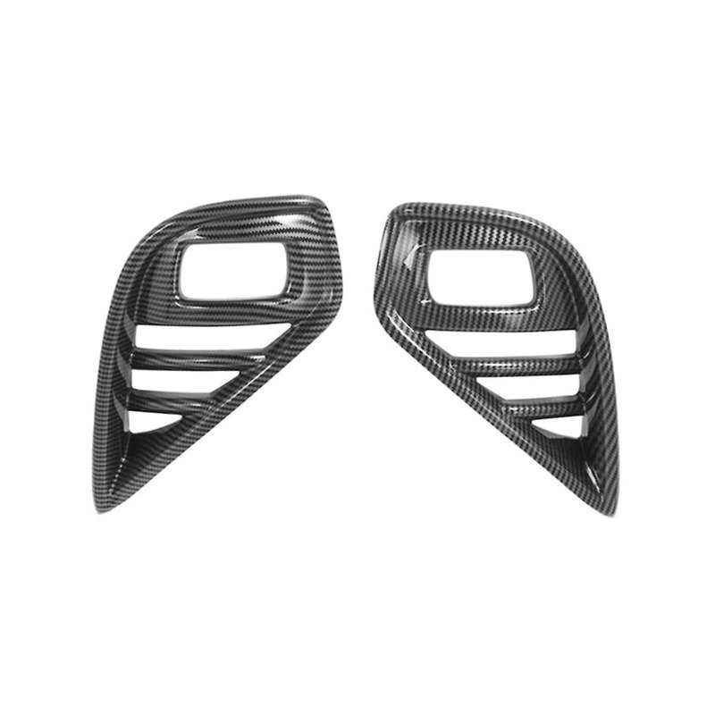for 2020 2021 Car Abs Carbon Fiber Front Fog Light Lamp Cover Trim Foglight Bezel Decoration